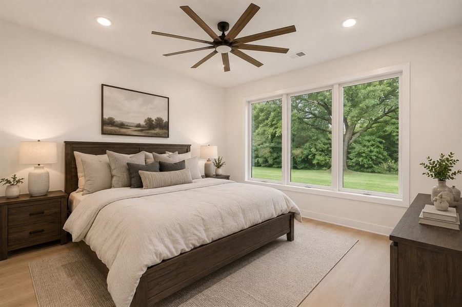 Furnished interior view inside a new home in , Aledo (Image 13).