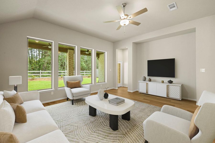 Furnished interior view inside a new home in Two Step Farm, Montgomery (Image 13). Furnished interior view inside a new home in Two Step Farm, Montgomery (Image 13).