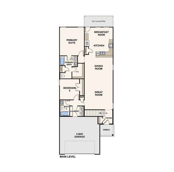 2D floor plan layout of this home in Creekland Village at Bridgeland, Cypress, TX (Image 2). 2D floor plan layout of this home in Creekland Village at Bridgeland, Cypress, TX (Image 2).