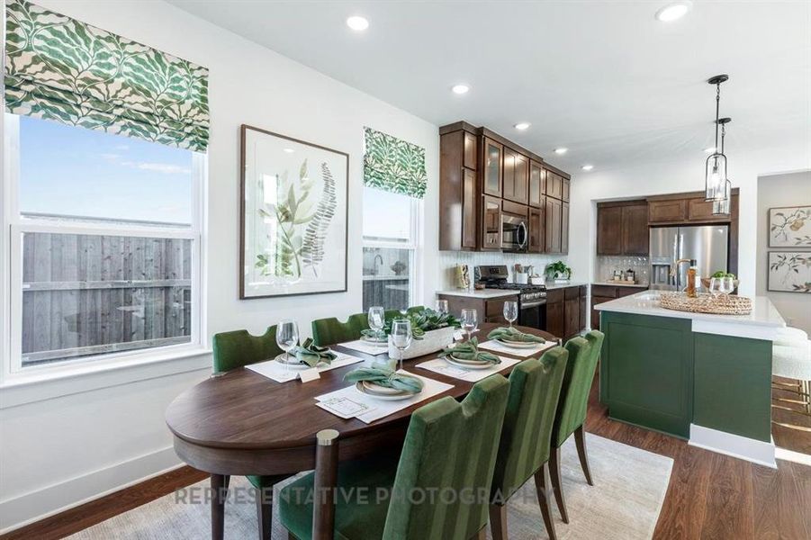Furnished interior view inside a new home in , Royse City (Image 27).