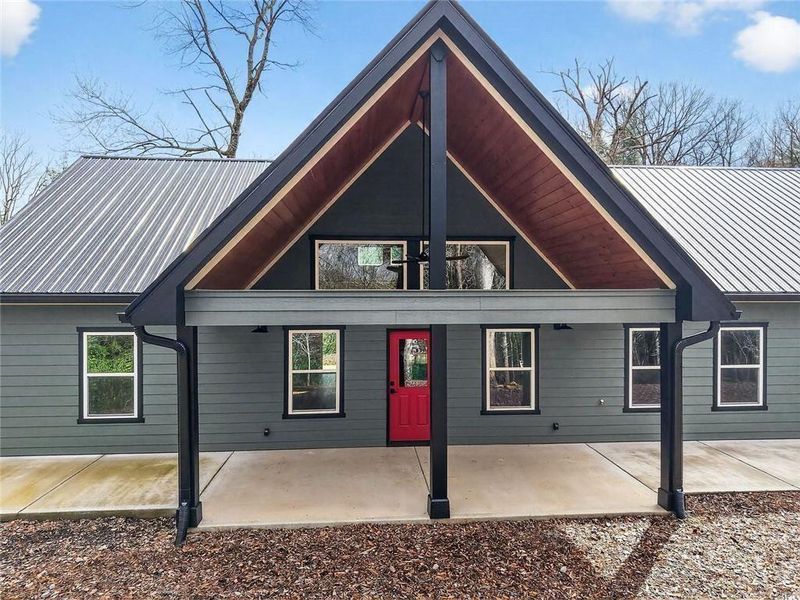 Front exterior of a new home in , Ellijay, GA, highlighting curb appeal (Image 2). Front exterior of a new home in , Ellijay, GA, highlighting curb appeal (Image 2).