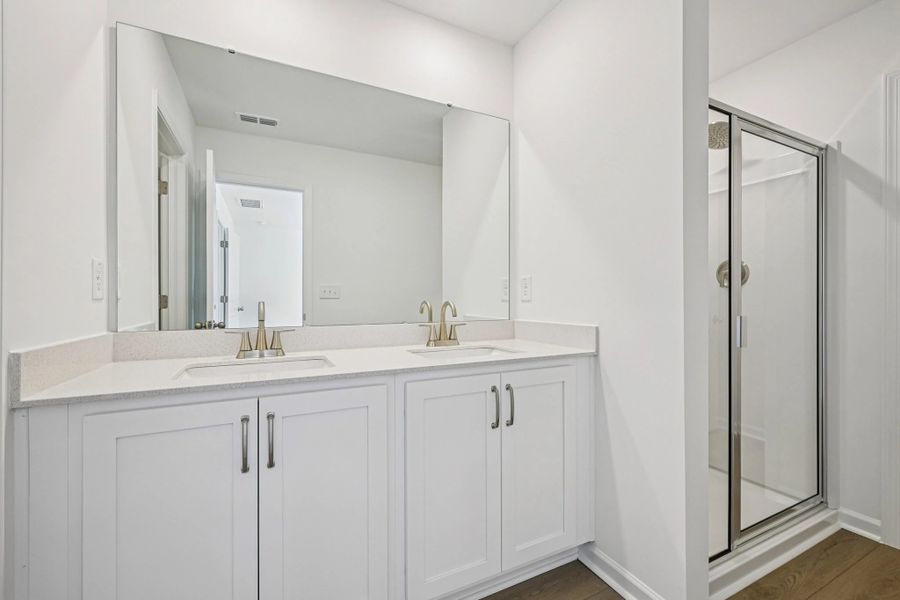 Primary Bath featuring the AW Collection® Timeless - Clean lines and graceful, polished details.