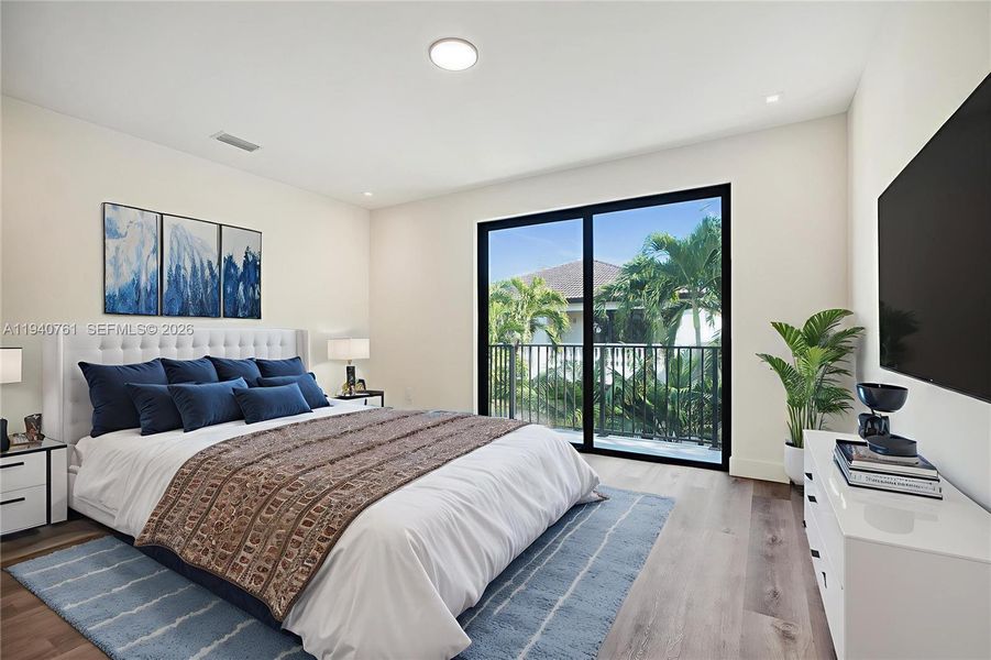 Furnished interior view inside a new home in , Miami (Image 9).