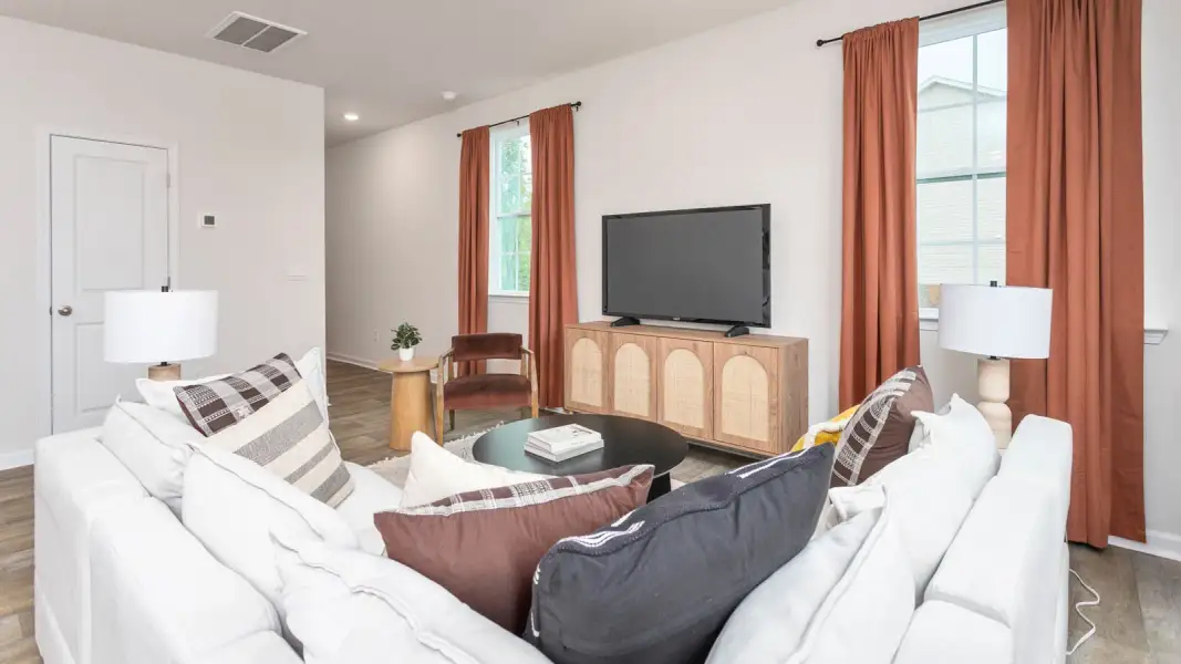 Furnished interior view inside a new home in North Village Townes, Greensboro (Image 5).