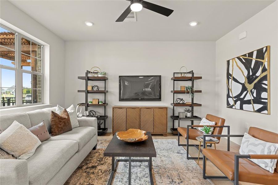 Furnished interior view inside a new home in The Tribute, The Colony (Image 25). Furnished interior view inside a new home in The Tribute, The Colony (Image 25).