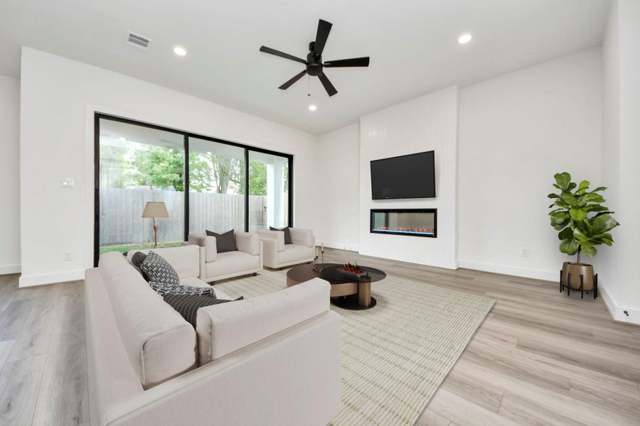 Furnished interior view inside a new home in Caywood Place, Houston (Image 11).