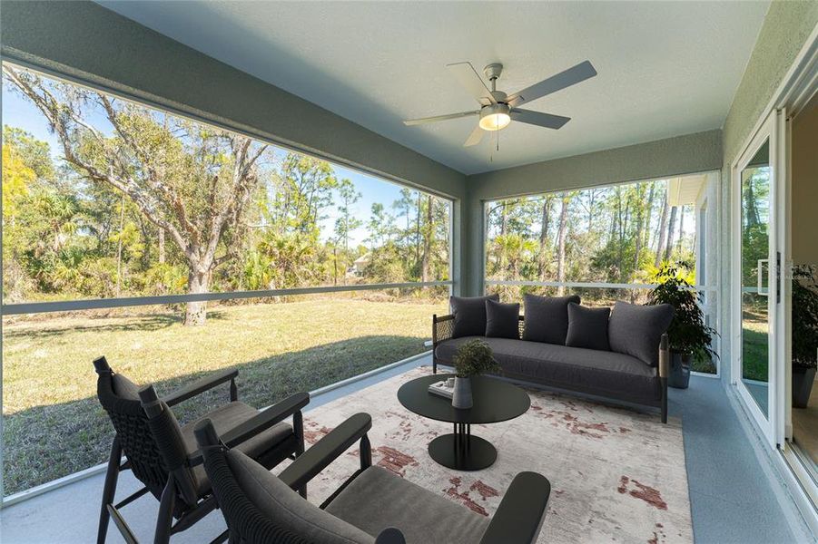 Exterior details and patio area of a home in , North Port (Image 2). Exterior details and patio area of a home in , North Port (Image 2).