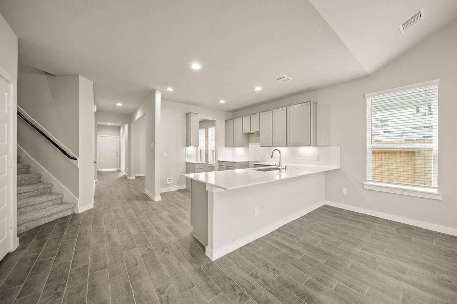 Furnished interior view inside a new home in Barton Creek Ranch, Conroe (Image 6). Furnished interior view inside a new home in Barton Creek Ranch, Conroe (Image 6).