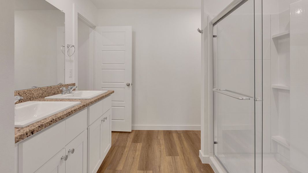 Furnished interior view inside a new home in Allen Farms, Lubbock (Image 8).
