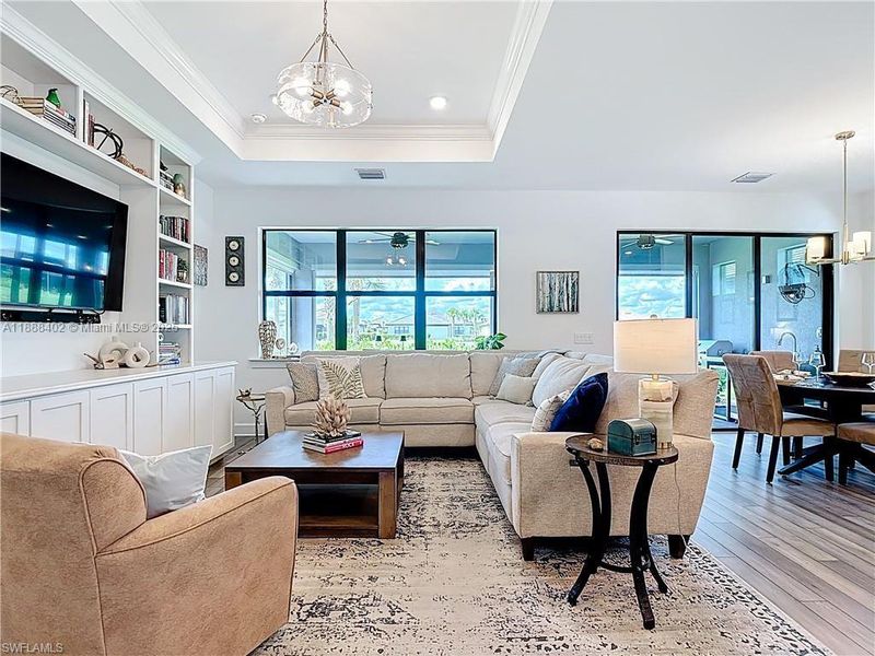 Furnished interior view inside a new home in , Ave Maria (Image 7). Furnished interior view inside a new home in , Ave Maria (Image 7).