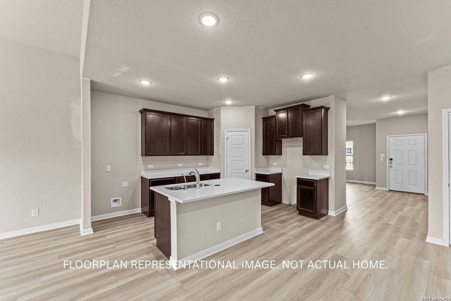 Furnished interior view inside a new home in Agave, San Antonio (Image 11).
