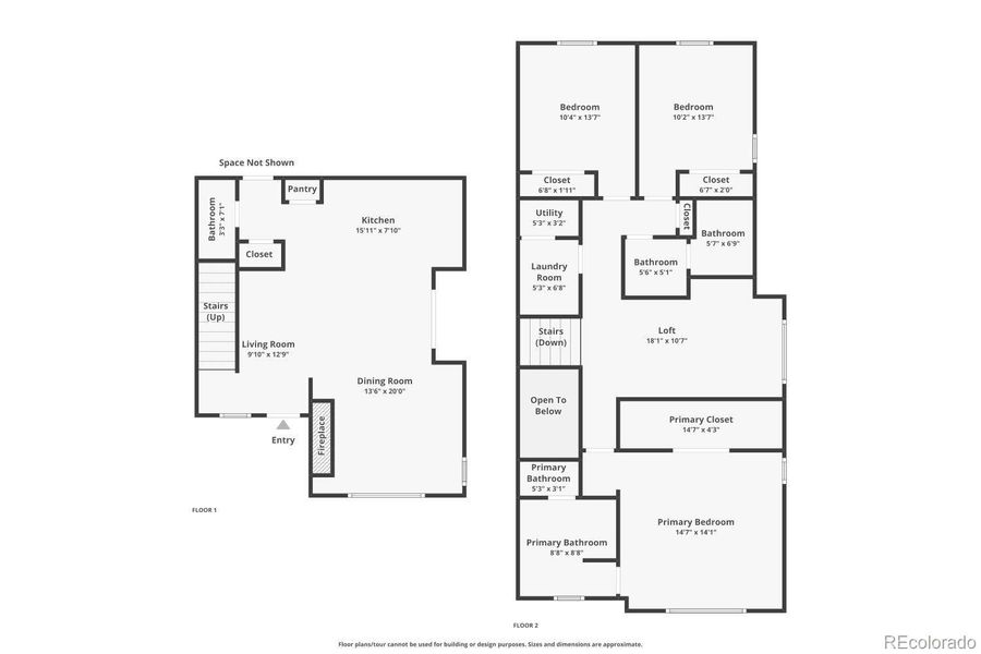 2D floor plan layout of this home in Uplands, Westminster, CO (Image 5).