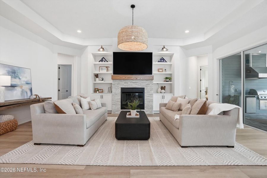 Furnished interior view inside a new home in Palm Crest at Seabrook, Ponte Vedra (Image 35).