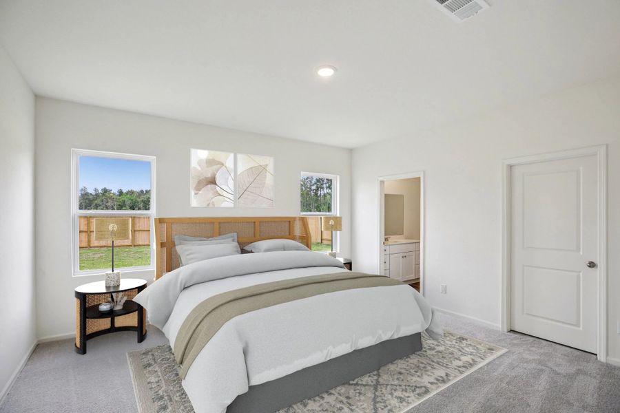 Representative furnished interior of a home built from the Glimmer by Starlight Homes in Spring Creek Trails, Magnolia (Image 6).