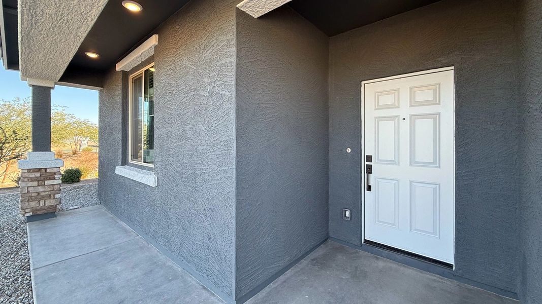 Front porch and covered entry