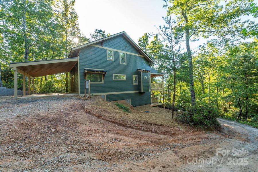 Front exterior of a new home in , Black Mountain, NC, highlighting curb appeal (Image 12).