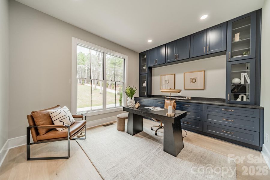 Furnished interior view inside a new home in , Weddington (Image 29).