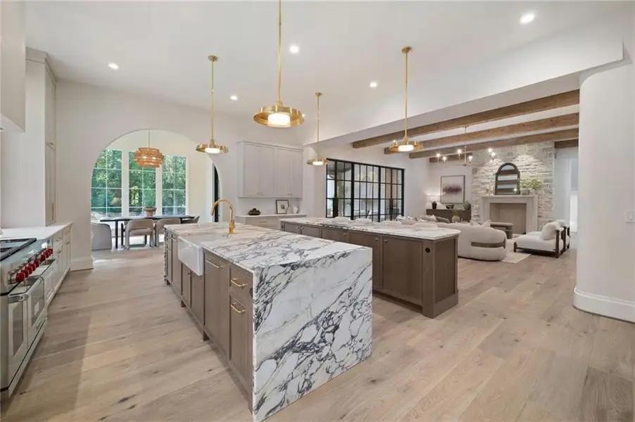 Furnished interior view inside a new home in , Atlanta (Image 33).