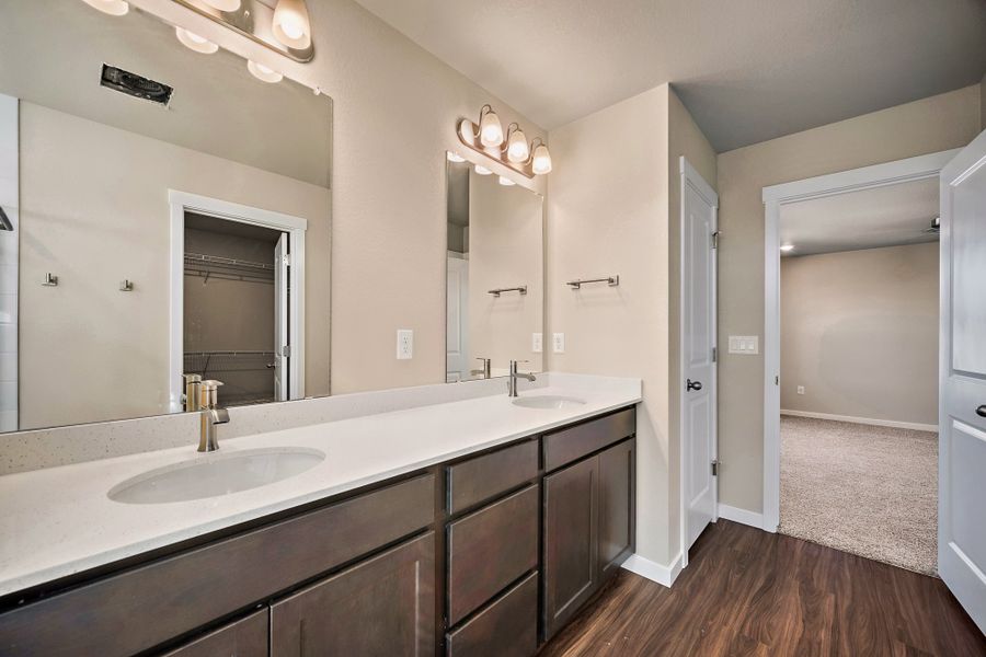 Furnished interior view inside a new home in Ridge at Lorson Ranch, Colorado Springs (Image 10).