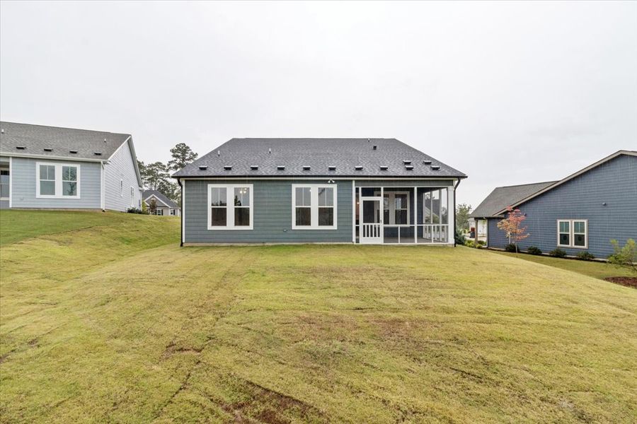 Exterior details and patio area of a home in Sinclair at Crawford Creek, Grovetown (Image 4). Exterior details and patio area of a home in Sinclair at Crawford Creek, Grovetown (Image 4).