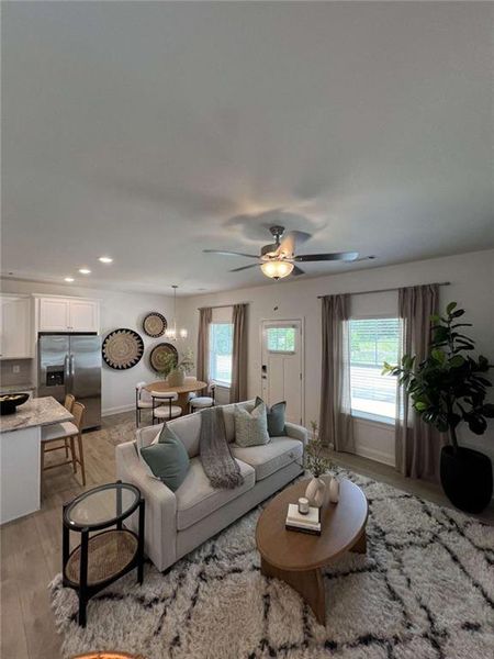 Furnished interior view inside a new home in , Athens (Image 8). Furnished interior view inside a new home in , Athens (Image 8).