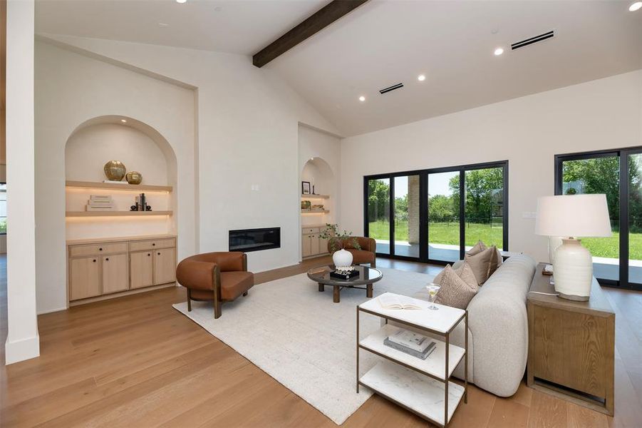 Furnished interior view inside a new home in , Heath (Image 14).