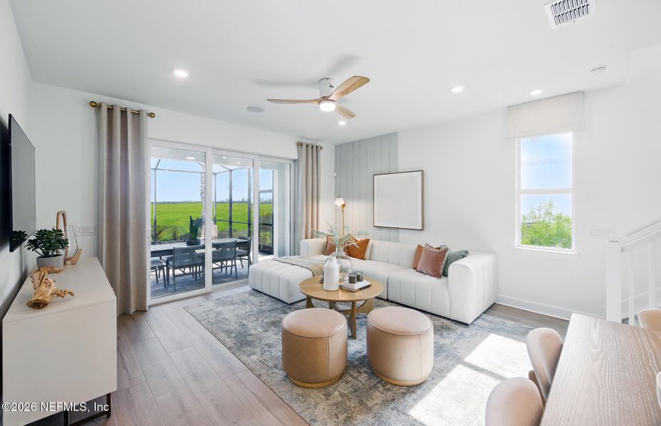 Furnished interior view inside a new home in Seminole Palms, Palm Coast (Image 16).