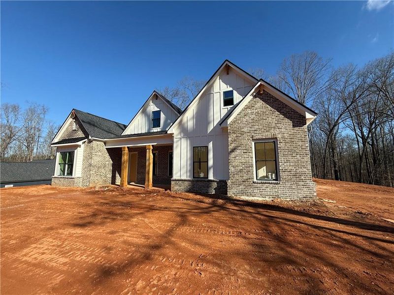 In-progress construction of a new home in , Pendergrass, GA (Image 39).