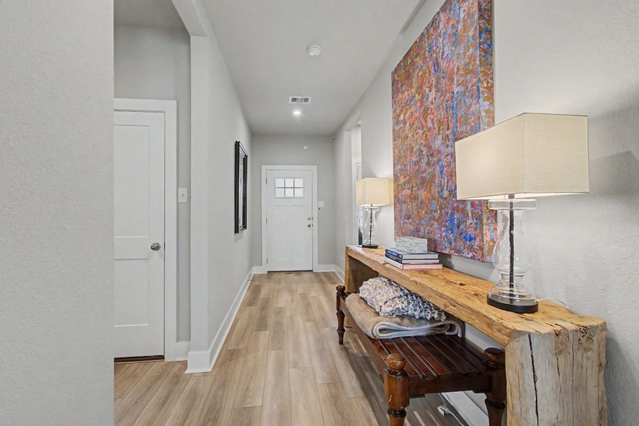 Furnished interior view inside a new home in Southern Pointe, College Station (Image 4).