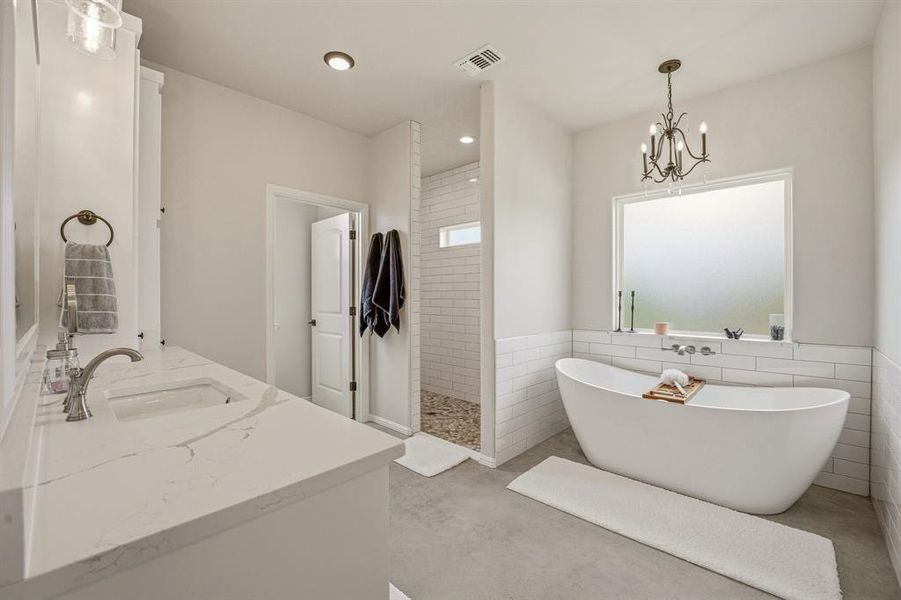 Furnished interior view inside a new home in , Bluff Dale (Image 15).