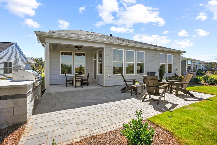 Representative exterior details of a home built from the Prestige by Del Webb in Del Webb Carolina Ridge, Midland (Image 3).