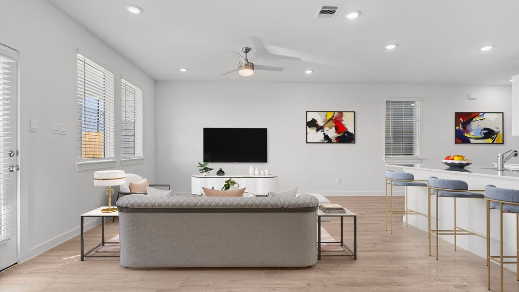 Furnished interior view inside a new home in Villarosa at Tamarron, Katy (Image 11). Furnished interior view inside a new home in Villarosa at Tamarron, Katy (Image 11).