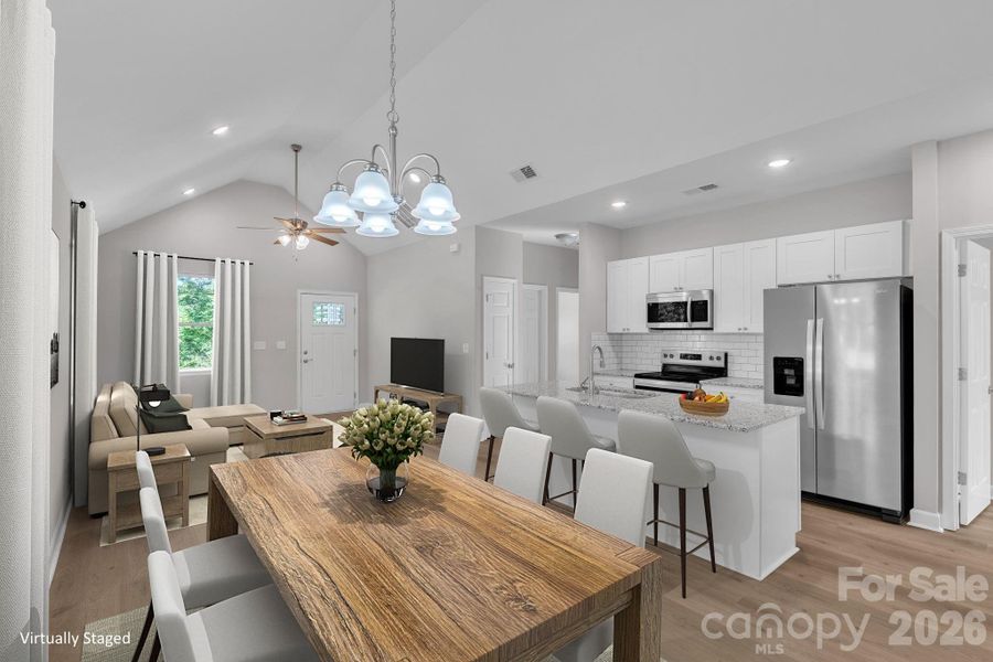 Furnished interior view inside a new home in , East Spencer (Image 6).