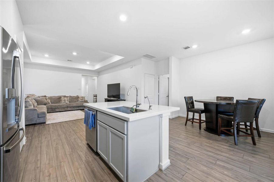 Furnished interior view inside a new home in , La Porte (Image 10). Furnished interior view inside a new home in , La Porte (Image 10).