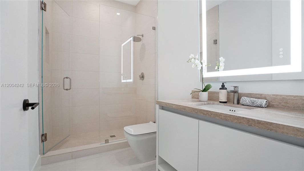 Furnished interior view inside a new home in , Miami (Image 8).