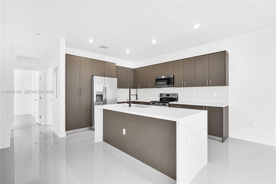 Furnished interior view inside a new home in , Miami (Image 10).