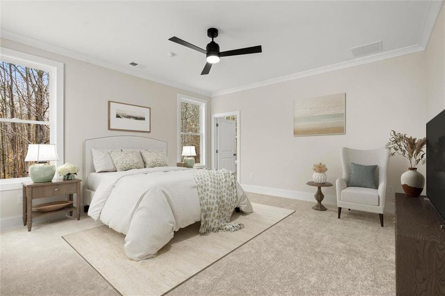 Furnished interior view inside a new home in , Canton (Image 13).