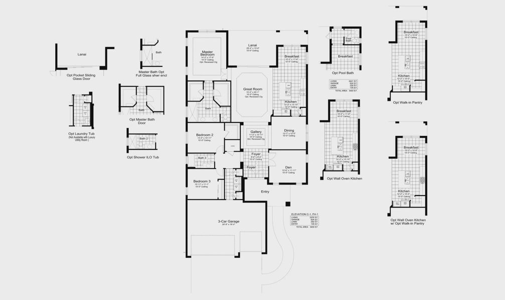 2D floor plan layout for the Sea Star by Neal Communities in Grand Palm, Venice, FL (Image 4). 2D floor plan layout for the Sea Star by Neal Communities in Grand Palm, Venice, FL (Image 4).