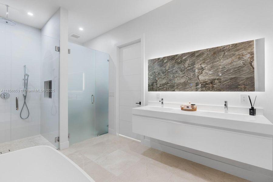 Furnished interior view inside a new home in , Miami (Image 7).