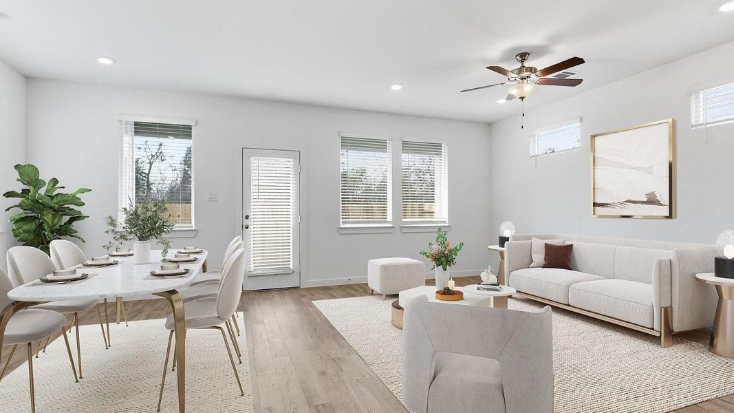 Elevations, exterior/ interior colors, options, available upgrades that require an additional charge, and standard features will vary in each community and subject change without notice. Call for details.