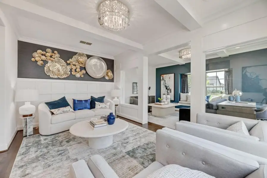 Representative furnished interior of a home built from the Hartford by Grand Homes in Creekside at Elevon, Lavon (Image 4).
