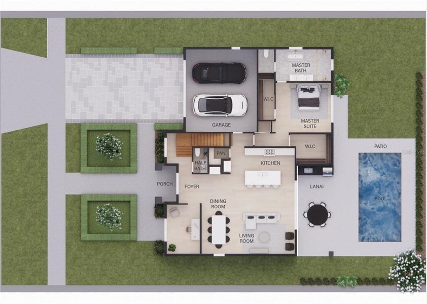 2D floor plan layout of this home in , Orlando, FL (Image 5).