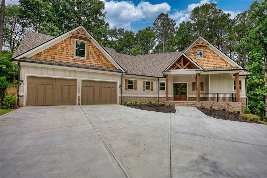 Front exterior of a new home in , Greensboro, GA, highlighting curb appeal (Image 2). Front exterior of a new home in , Greensboro, GA, highlighting curb appeal (Image 2).