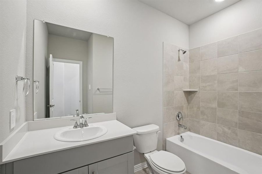 Photo is not of the actual home, but is an inspirational photo of builder’s model home and may depict options, furnishings, and/or decorator features that are not included.