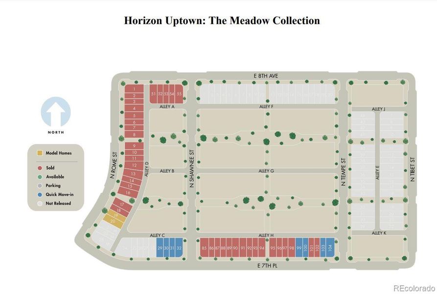 2D floor plan layout of this home in Horizon Uptown: The Meadow Collection, Aurora, CO (Image 3). 2D floor plan layout of this home in Horizon Uptown: The Meadow Collection, Aurora, CO (Image 3).