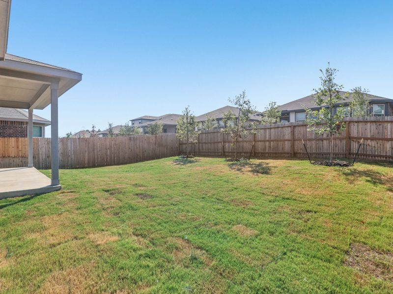 Back exterior of the Matador floorplan at a Meritage Homes community. Back exterior of the Matador floorplan at a Meritage Homes community.