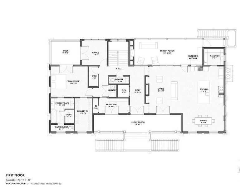 2D floor plan layout of this home in , Mount Pleasant, SC (Image 4).