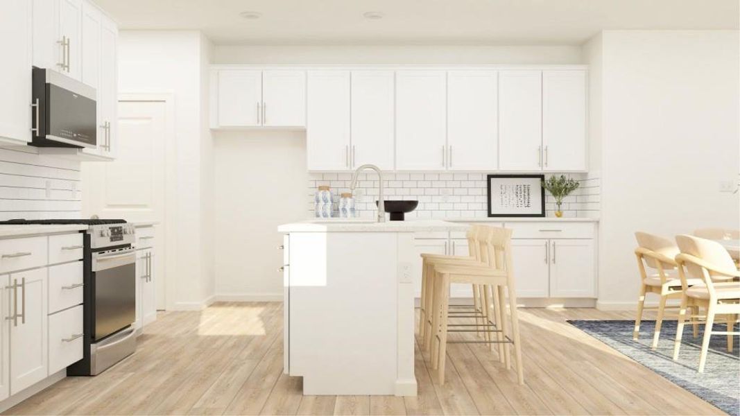 Furnished interior view inside a new home in Wellington Estates, Madison (Image 12).