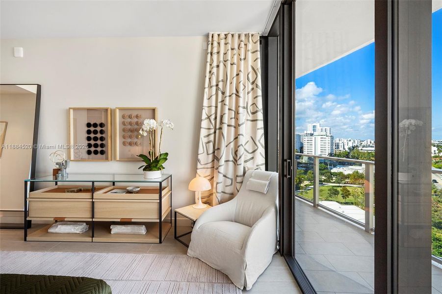 Furnished interior view inside a new home in , Miami Beach (Image 4).
