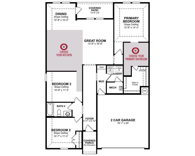 2D floor plan layout of this home in Whitewing Trails, Princeton, TX (Image 4). 2D floor plan layout of this home in Whitewing Trails, Princeton, TX (Image 4).